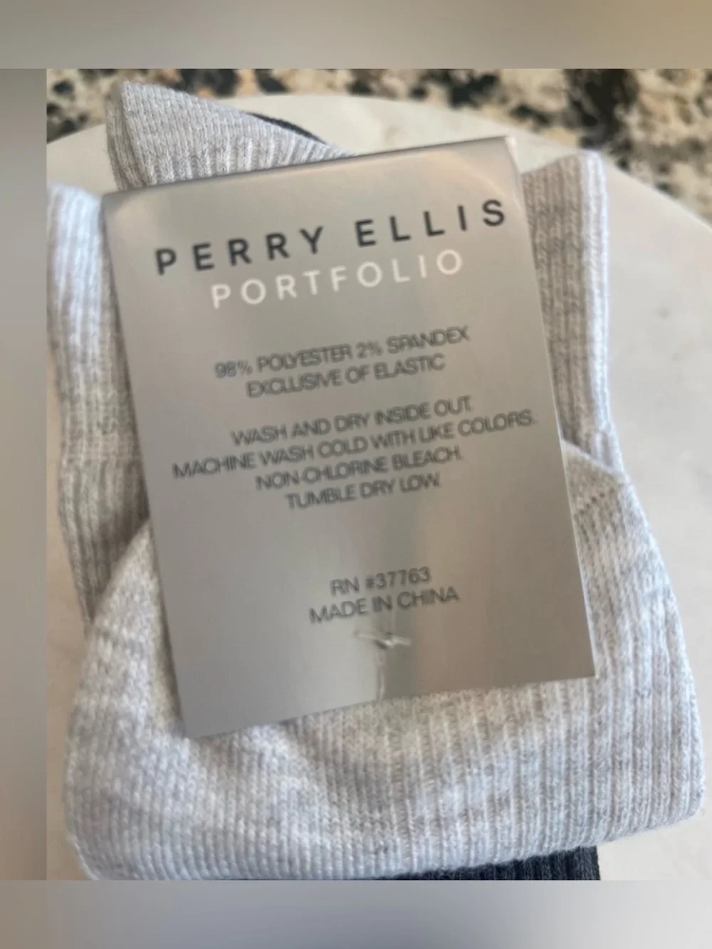 Perry Ellis Portfolio Men's 5 Pair Dress/Casual Socks Micro poly blend 7-12
